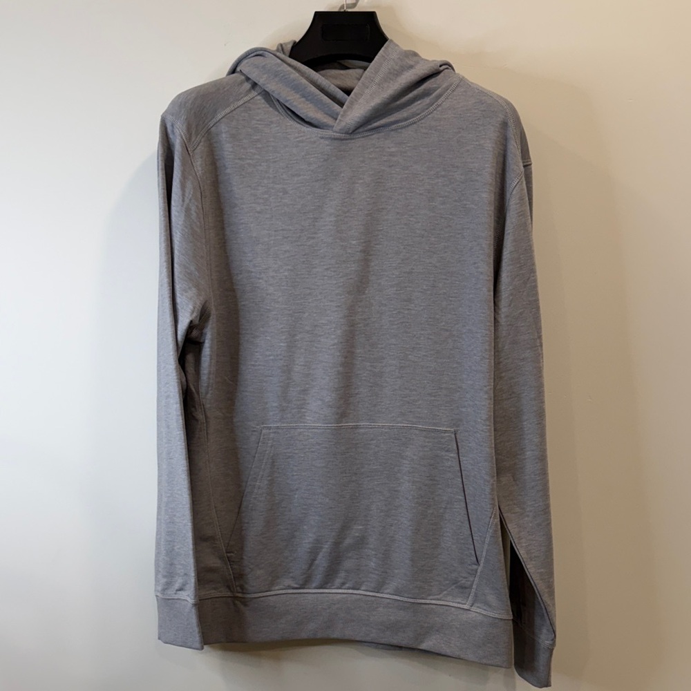 Men's Heather Gray Redondo Pullover Hoodie - Minimal Style